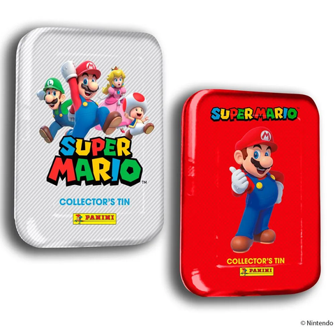 Carte Panini - Super Mario - Boîte Métal Pocket 4 Pochettes   1 Carte édition Li